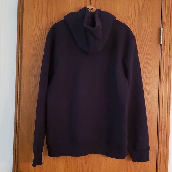 NWOT Tommy Hilfiger Soft Blue Hoodie with Color Block Logo Sz L - Picture 4 of 7